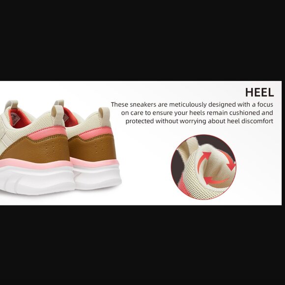 XPACS Comfort Womens Arch Support sneaker for Feet Pain Plantar Fasciitis Shoes - Picture 3 of 11